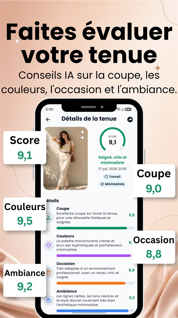 Sisne – Notez votre tenue